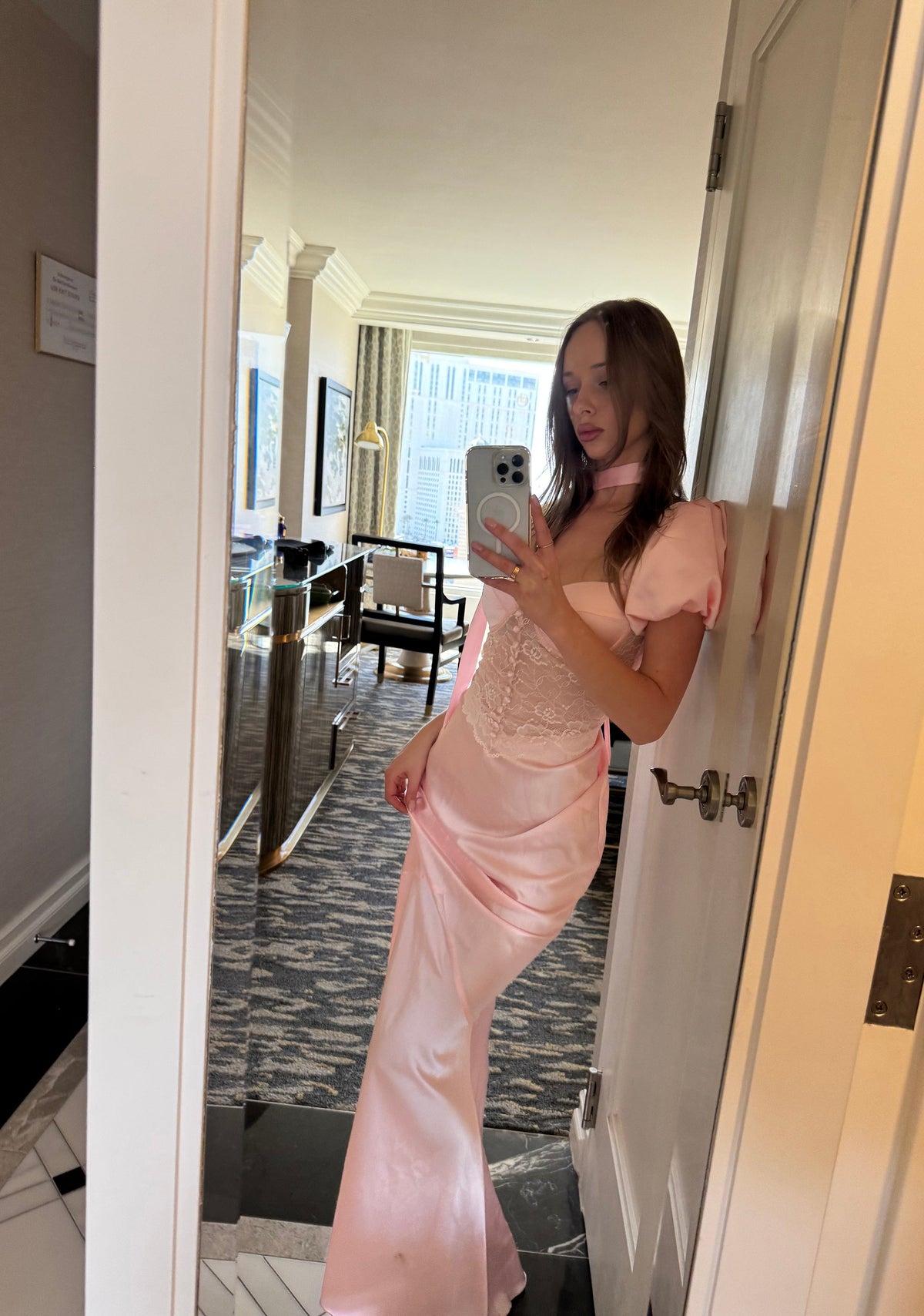 Belle Kiss Satin Gown