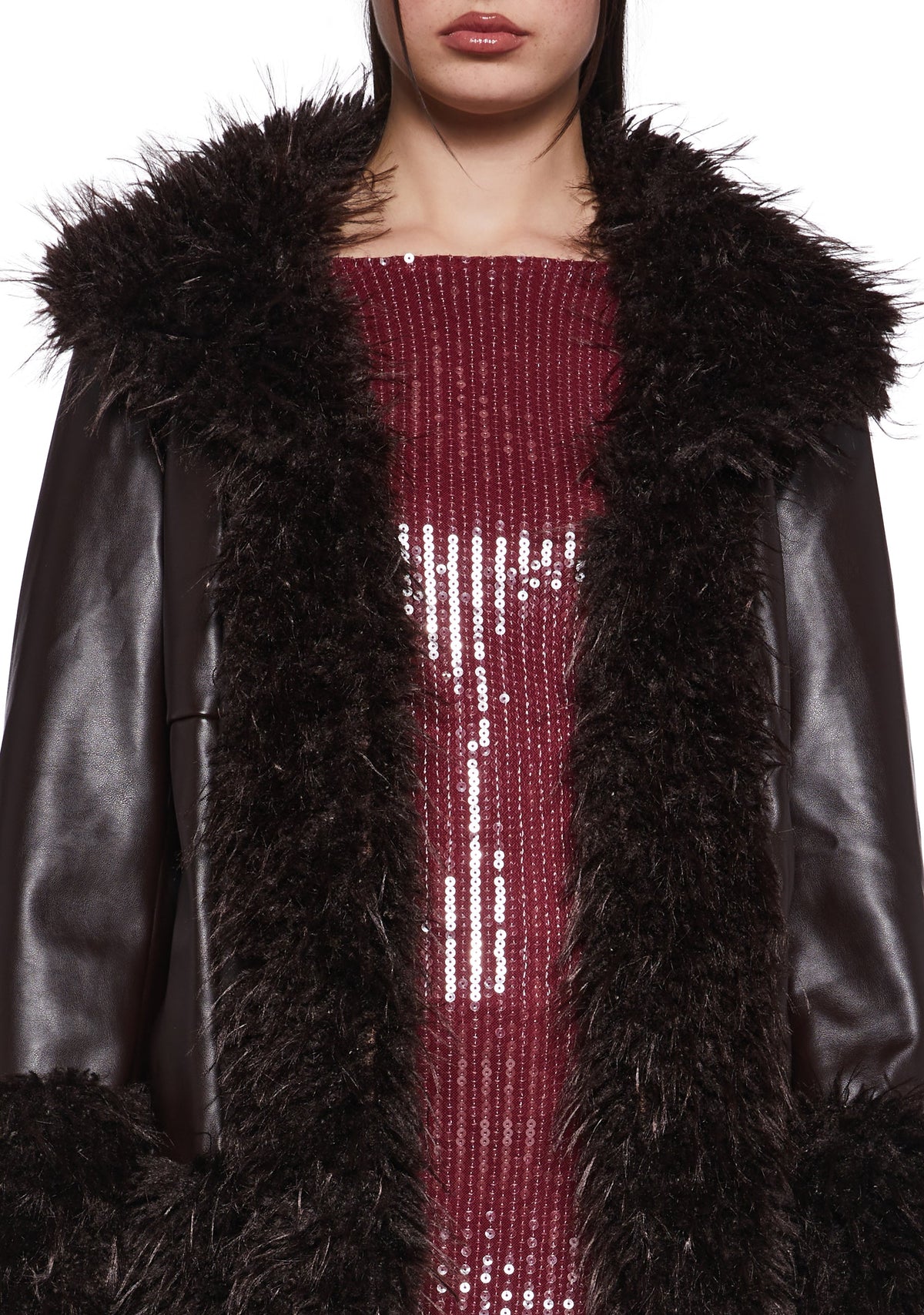 Genuine Jealousy Vegan Leather Coat
