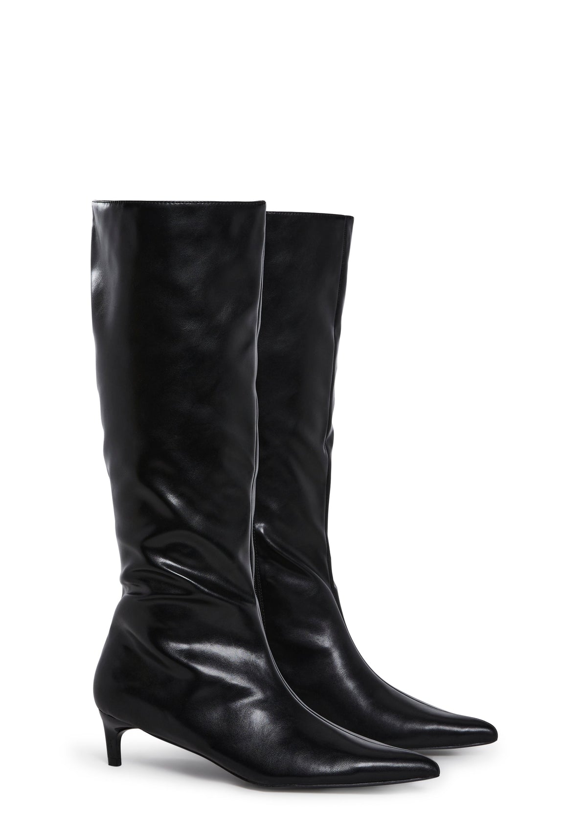 Elegant Tactics Knee High Boots - Black