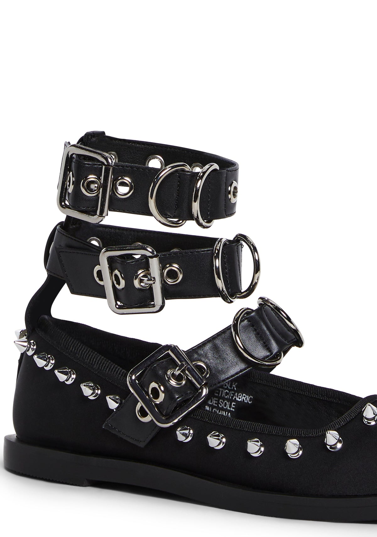 Killer Ballerina Ballet Flats - Black
