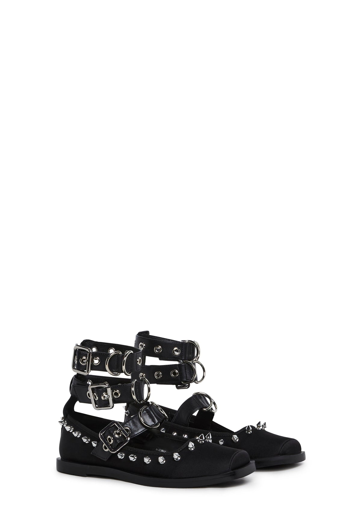 Killer Ballerina Ballet Flats - Black