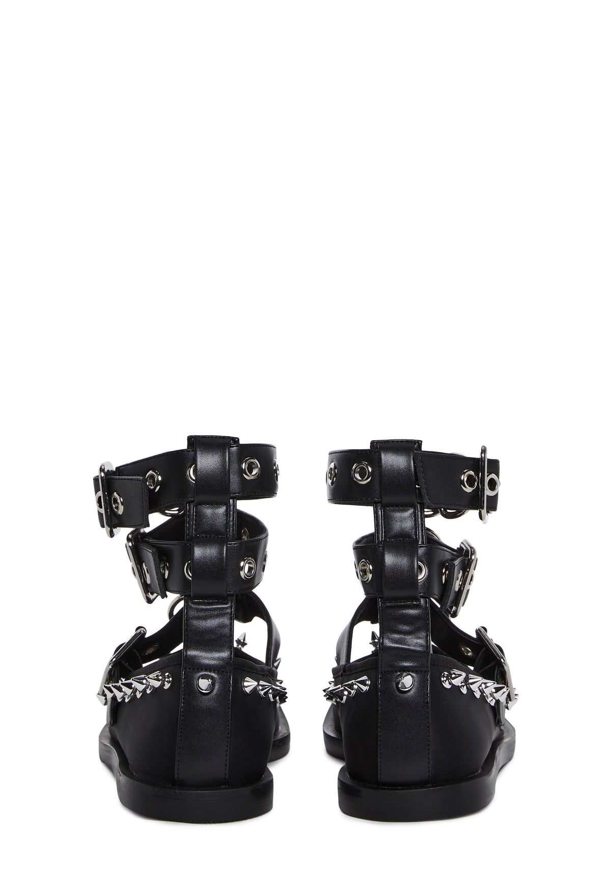 Killer Ballerina Ballet Flats - Black