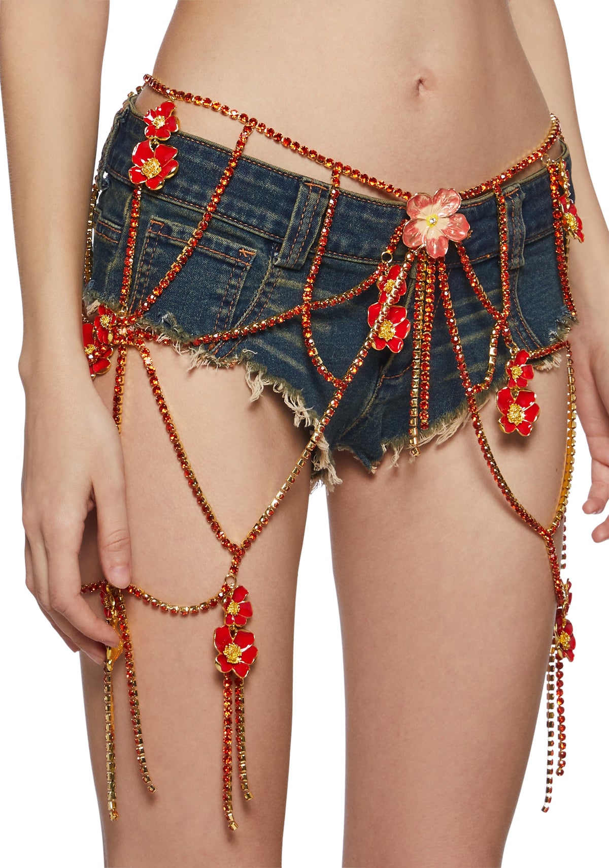 Botanical Effect Chain Belt