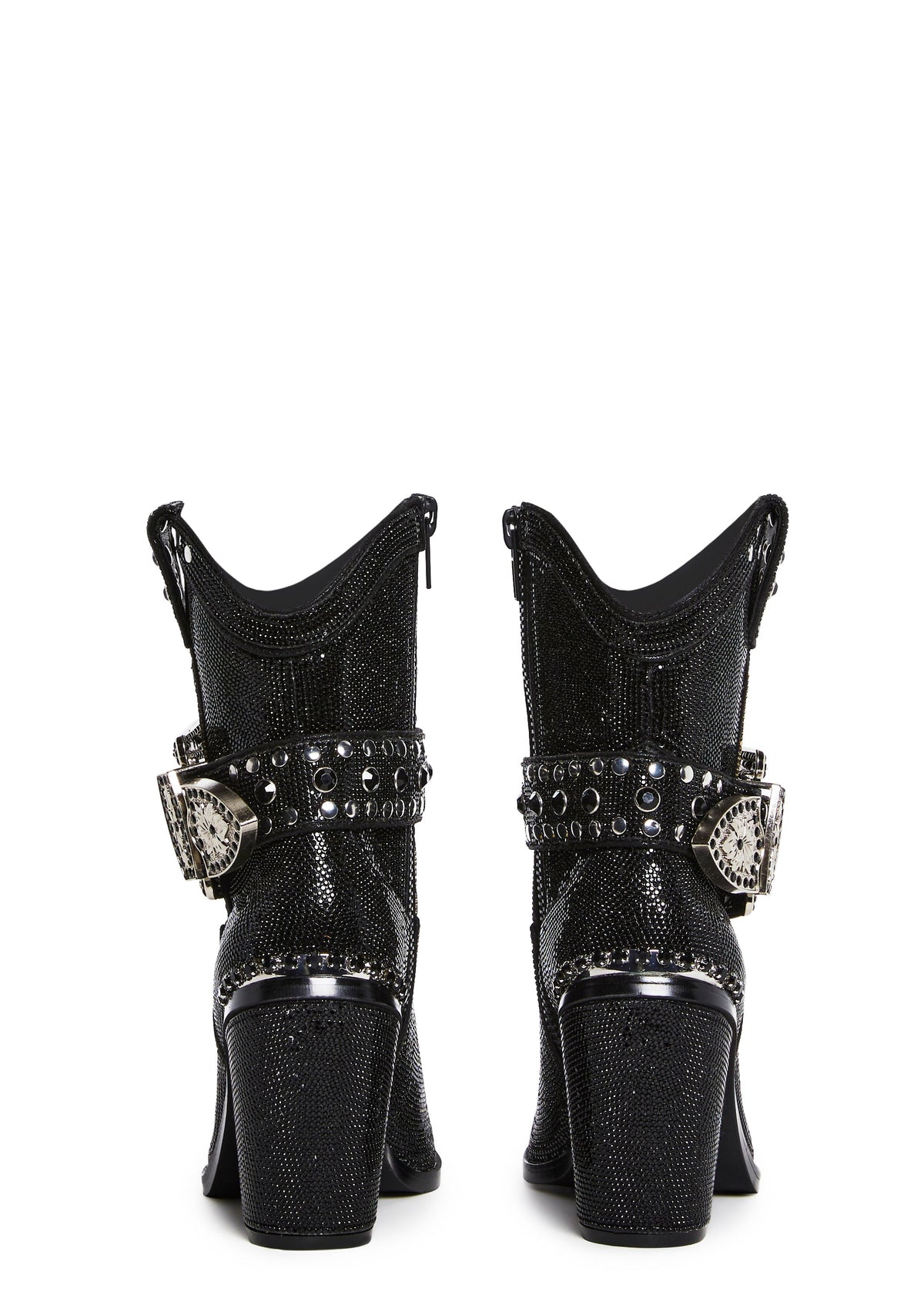 Sharp Sheriff Shine Cowboy Boots - Black