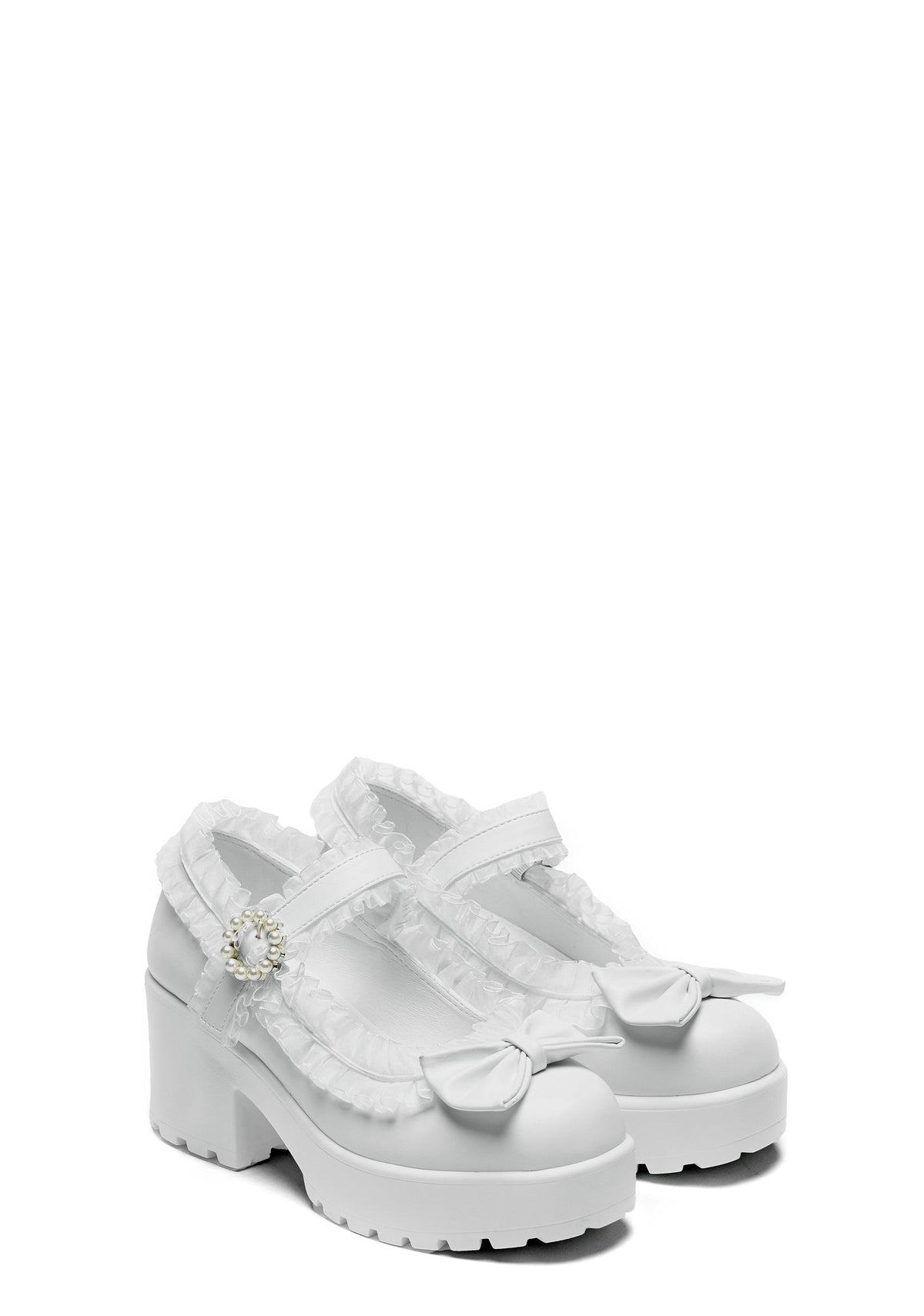 ‘ Porcelain Delights Edition’ Tira Ruffle Mary Janes