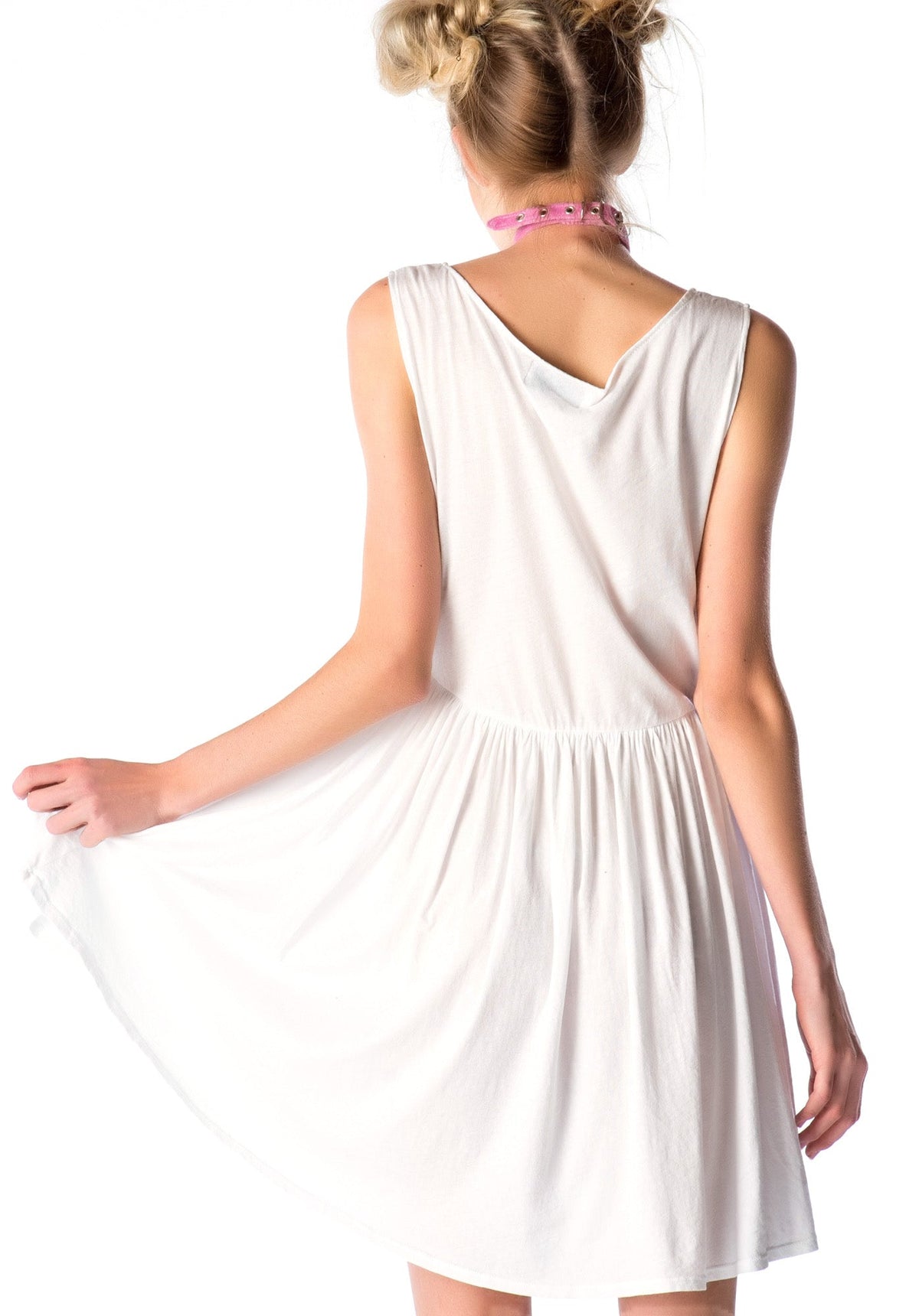 Really A Unicorn 90s Baby Doll Dress - White