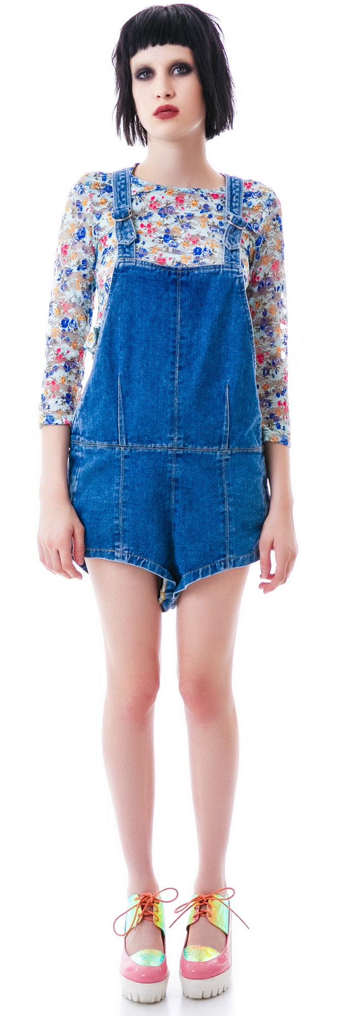 Suzie Blue Overalls - Black