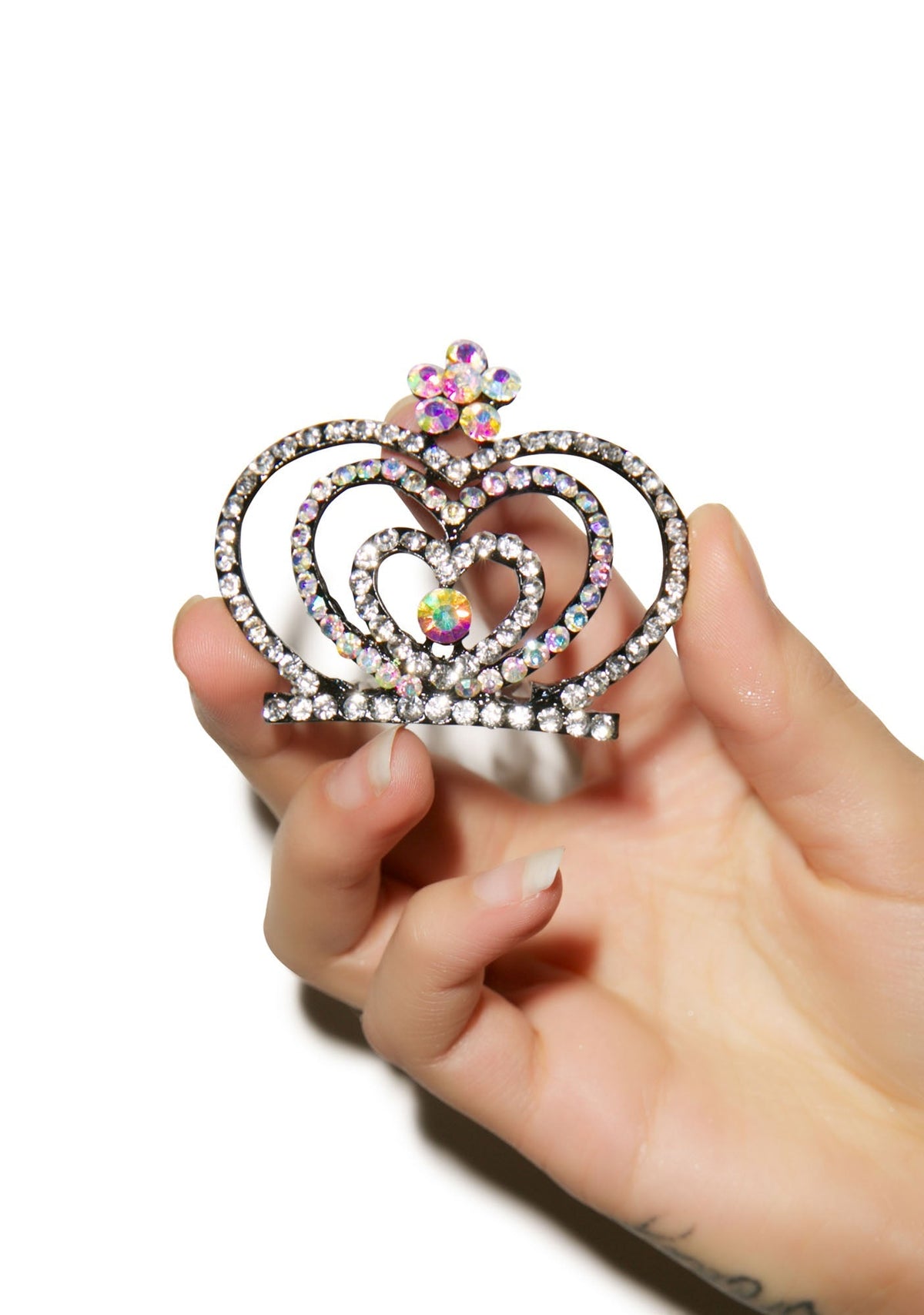 Glistining Hearts Tiara - Pink