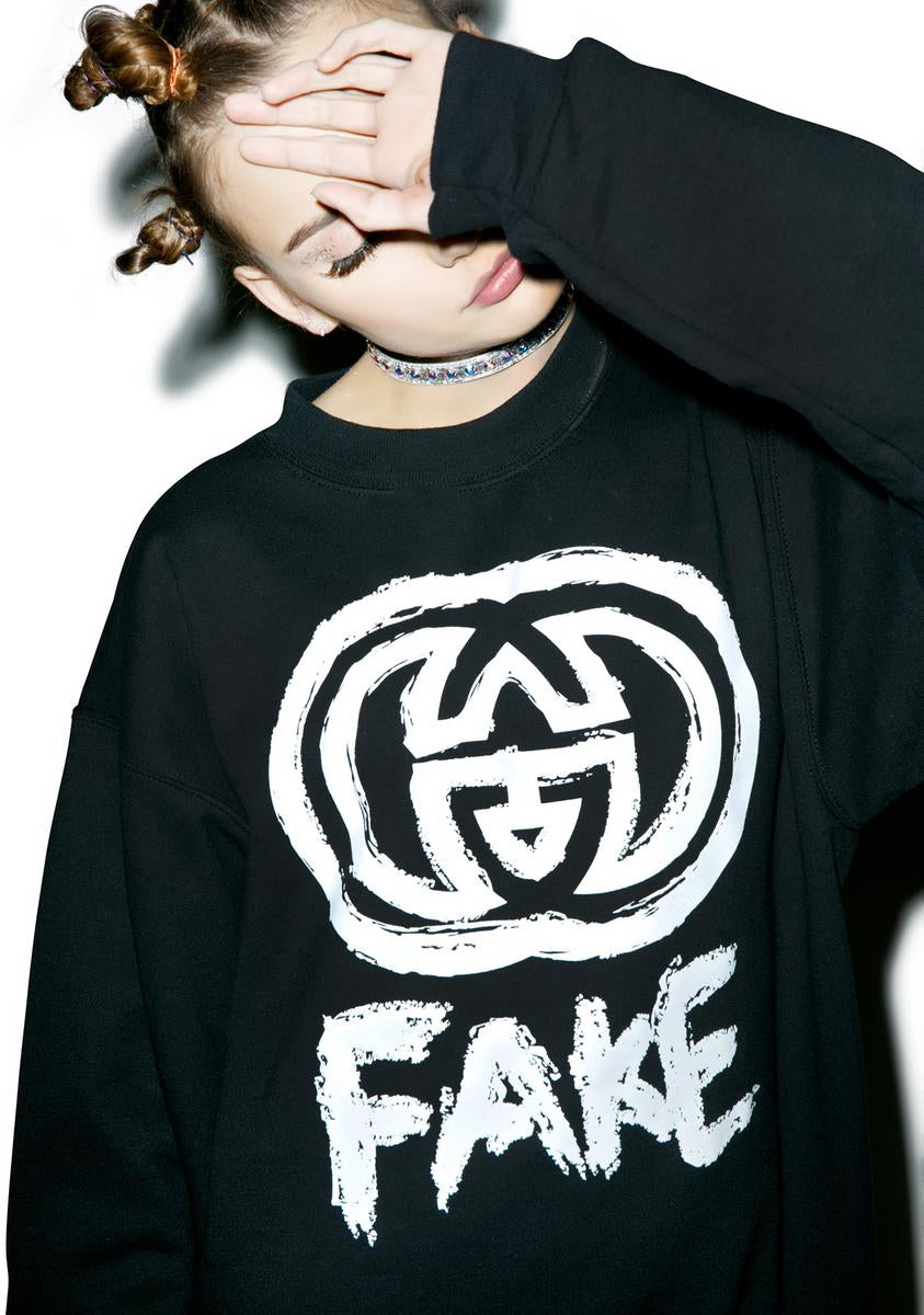 Fake GG Sweatshirt - White