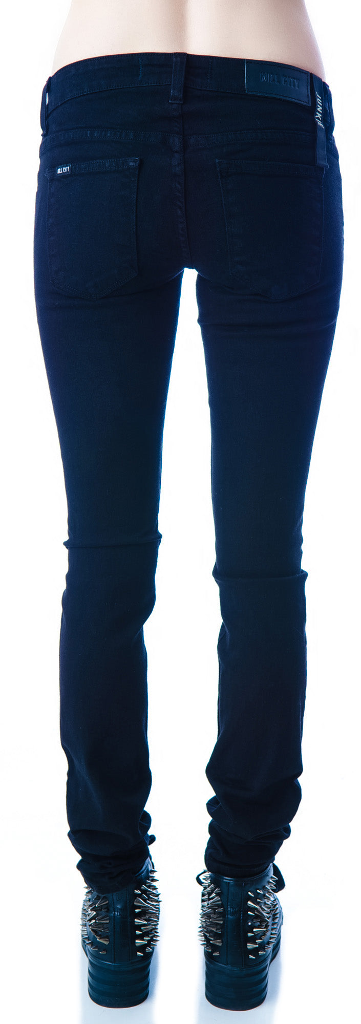Stretch Twill Junkie Fit Jeans - Black