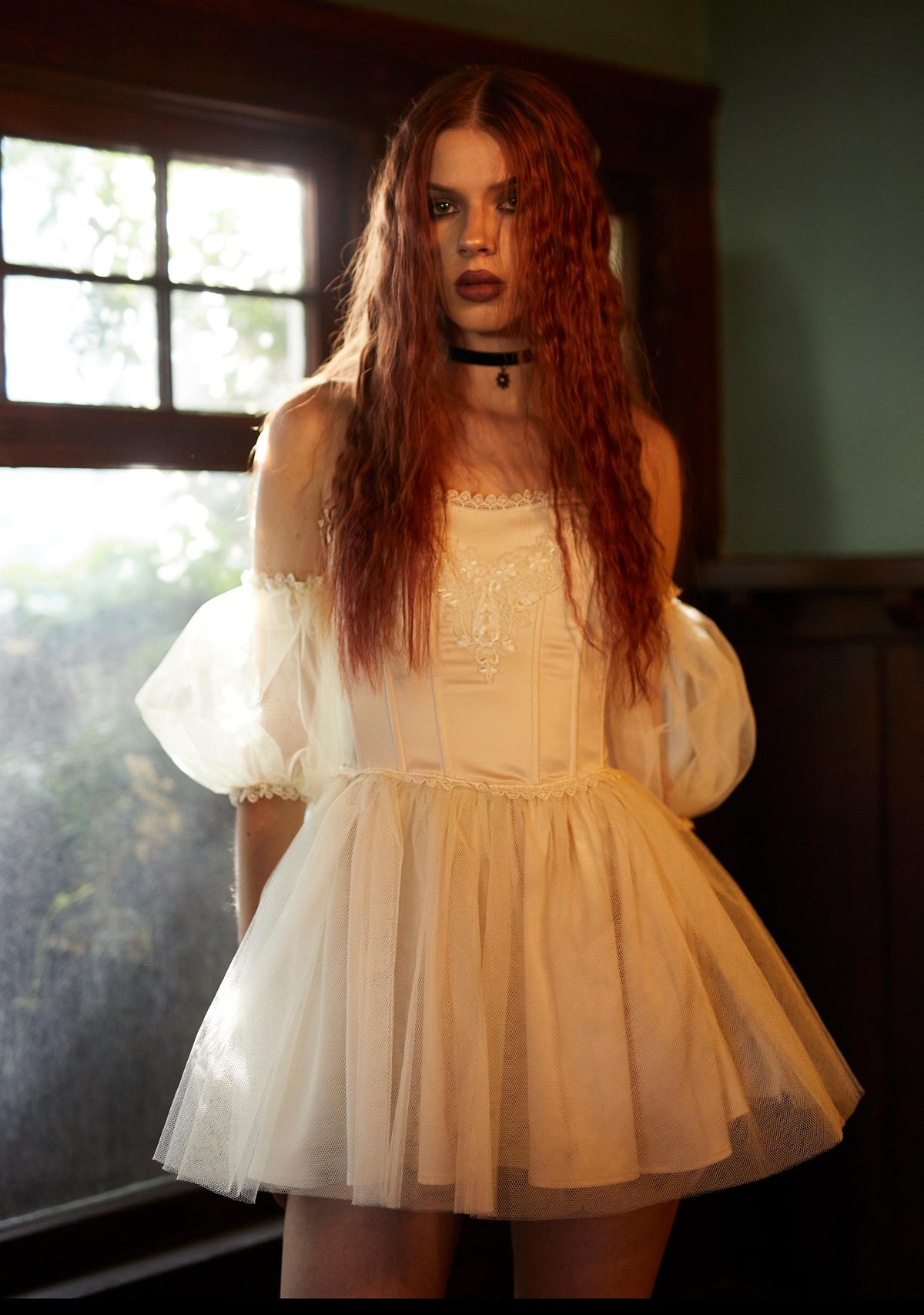 Eternal Sacrifice Mini Dress - White