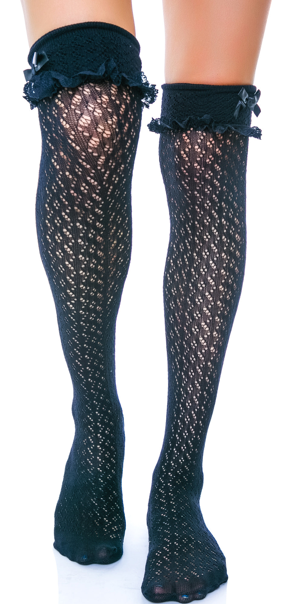 Easy A Thigh Highs - White