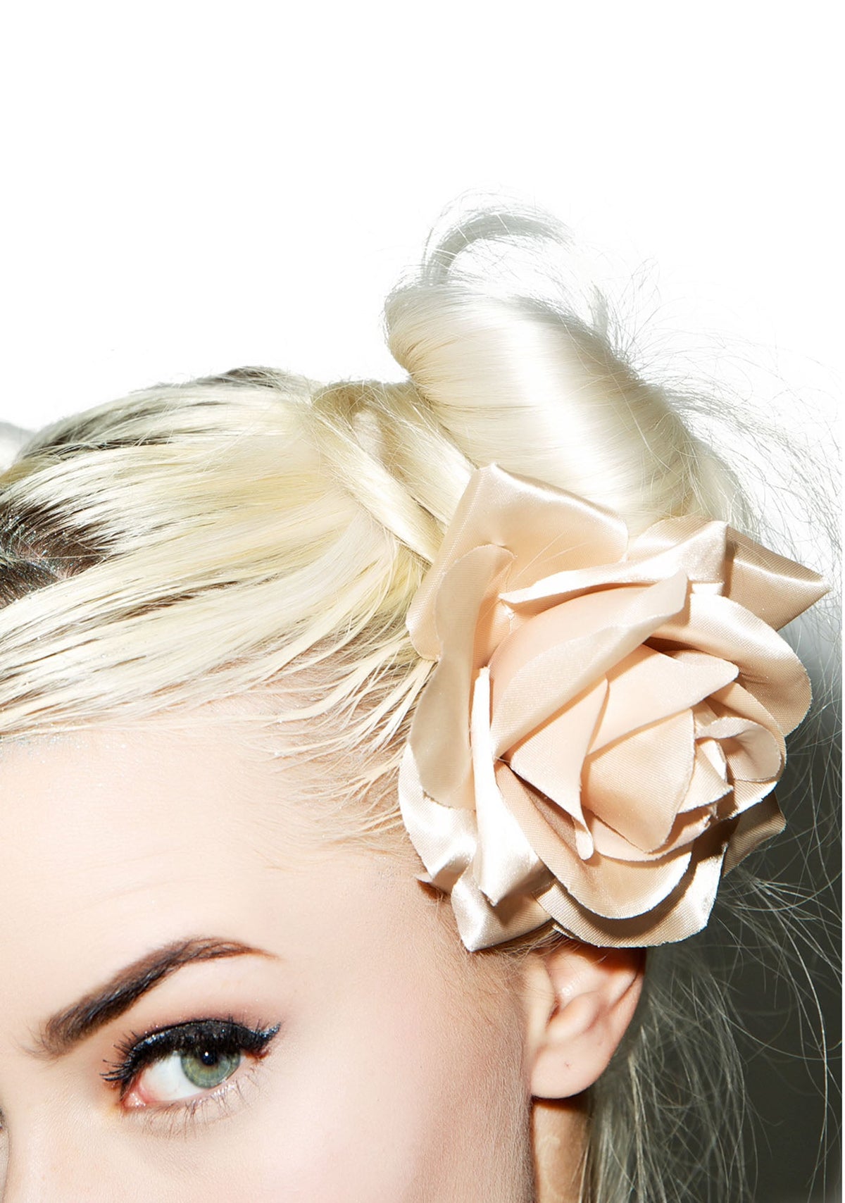 Rose Hair Clip - Off White