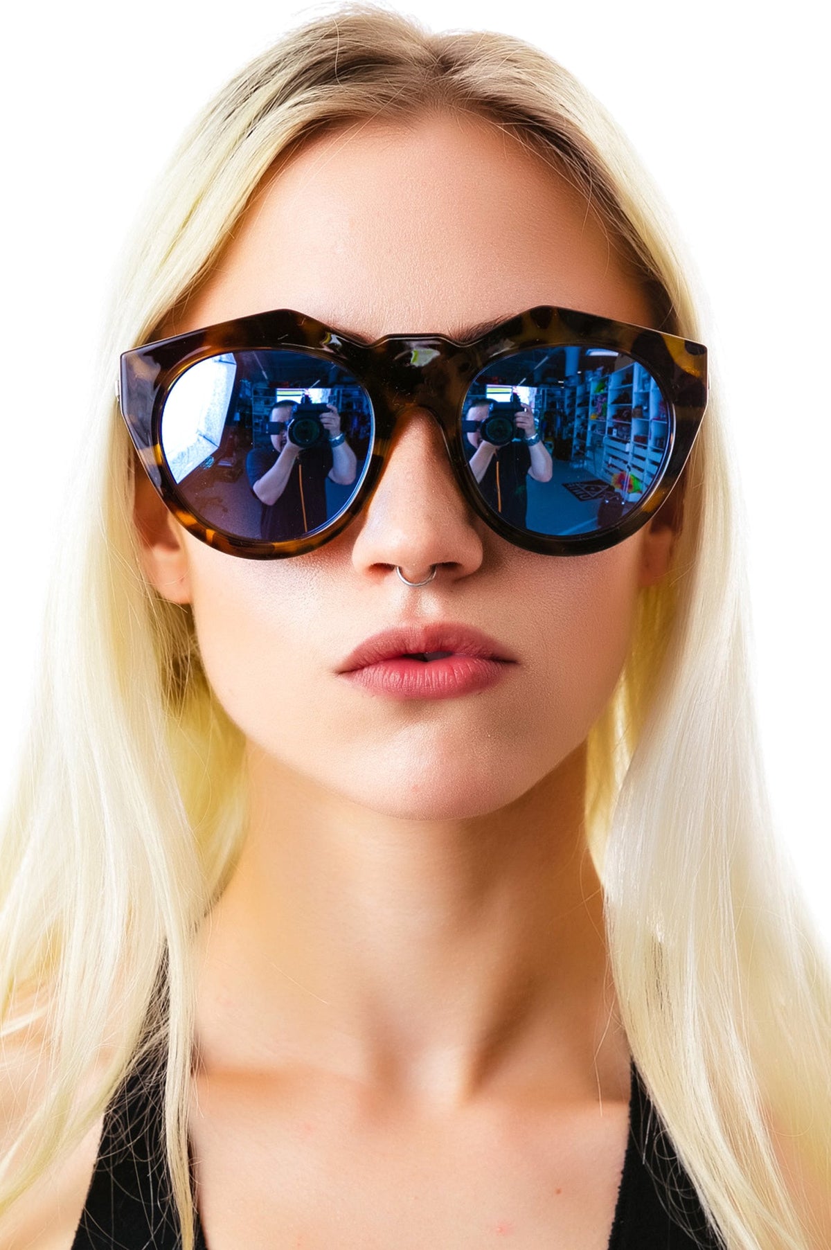 Neo Noir Sunglasses - Light Pink