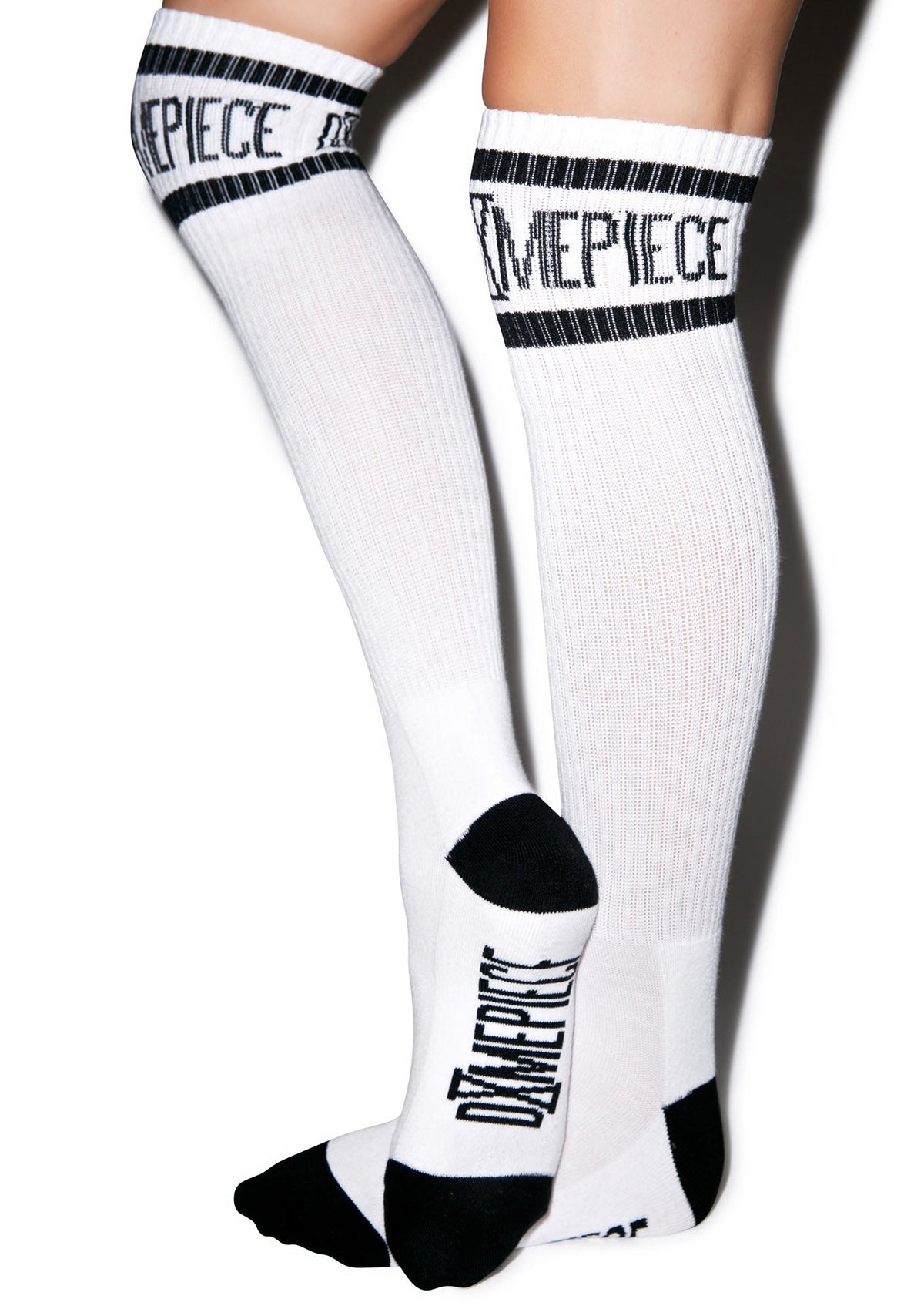 Athletic Logo Knee High Socks - White