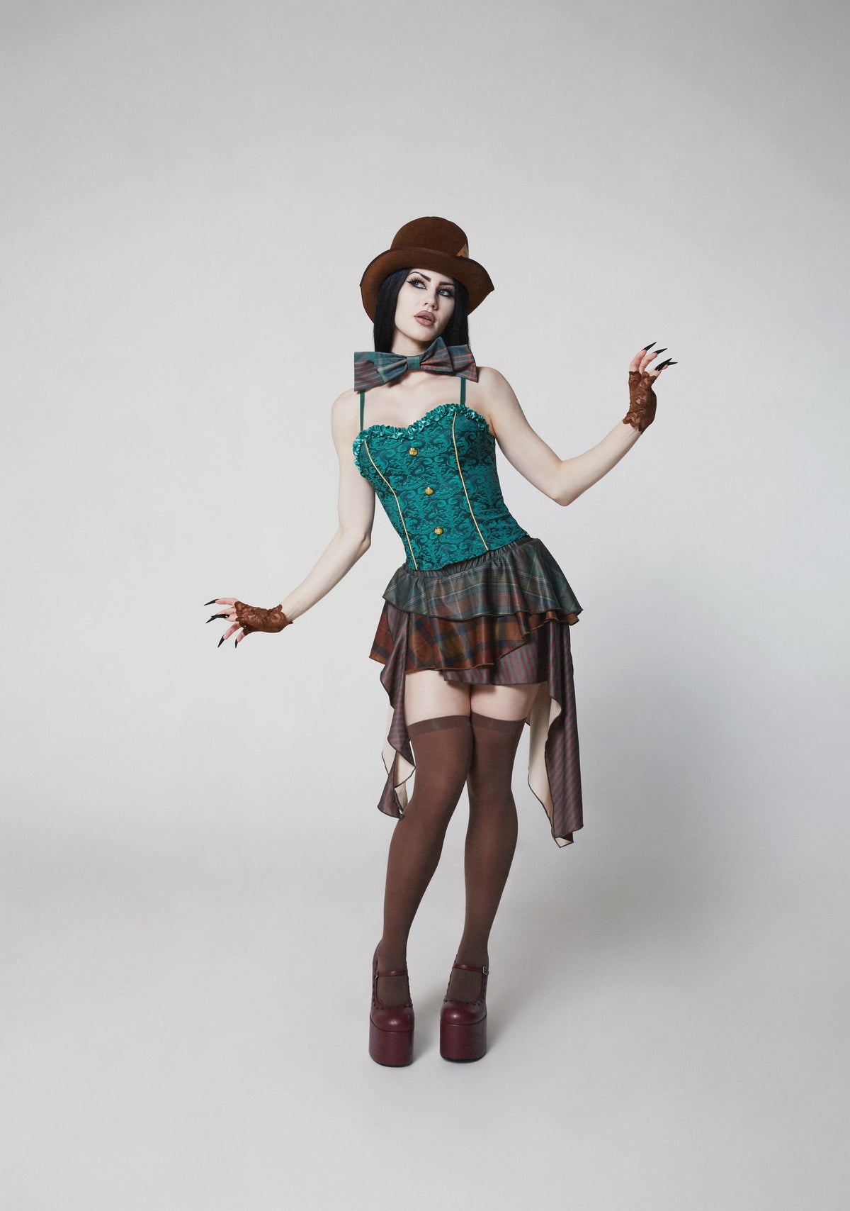Mad Hatter Corset Costume