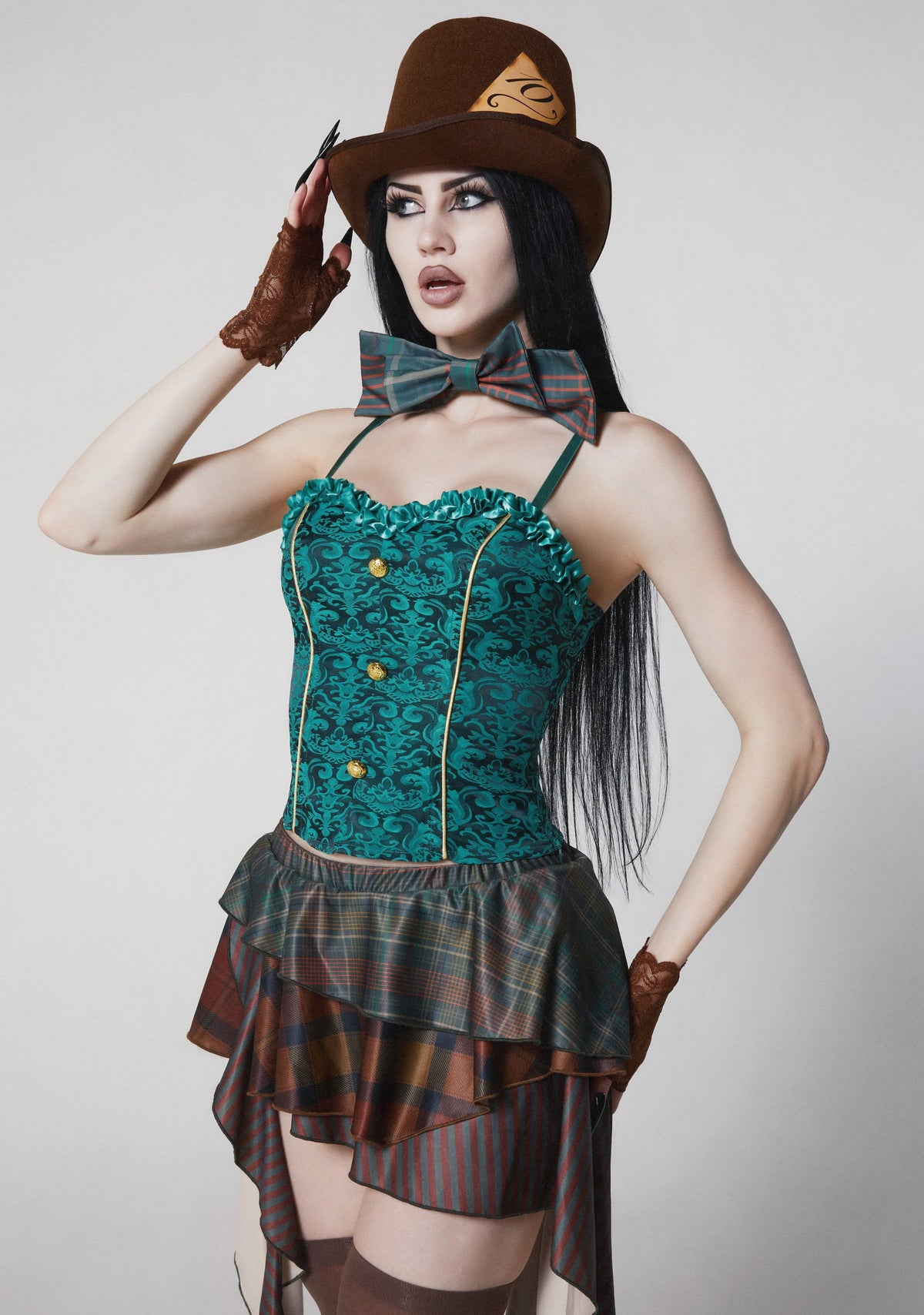 Mad Hatter Corset Costume