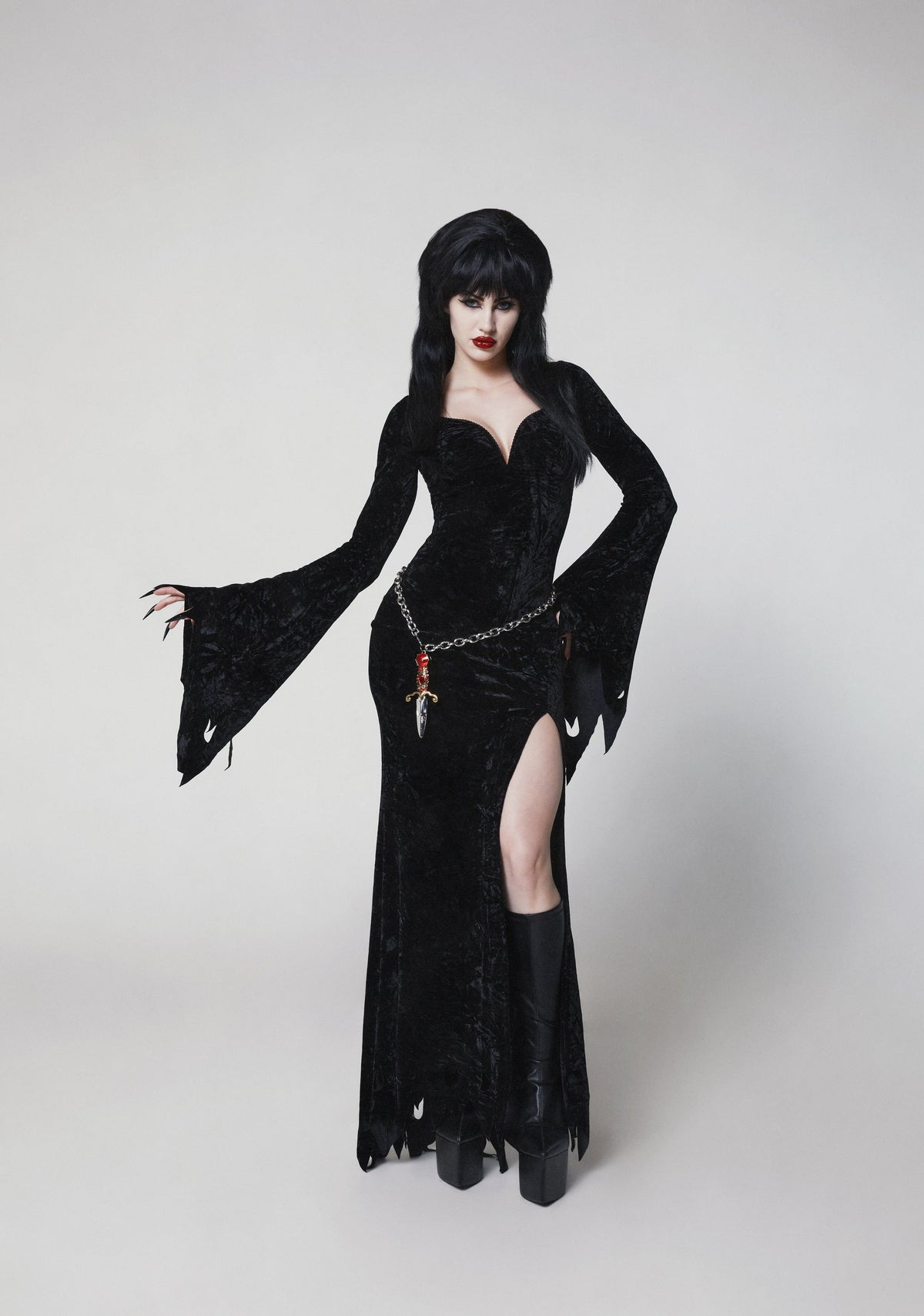Dark Mistress Costume and Wig Set