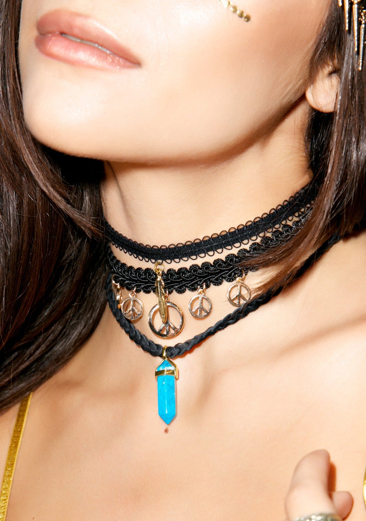Hella Peaceful Choker - Gold