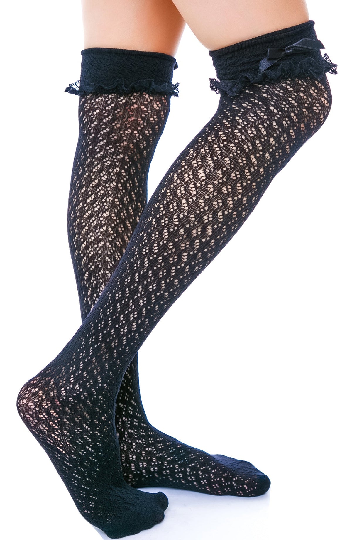 Easy A Thigh Highs - White