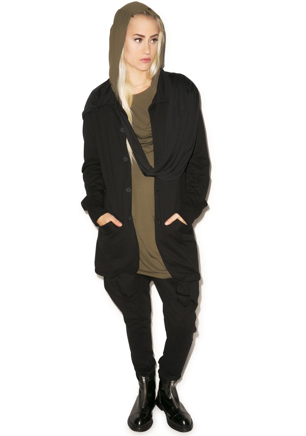 Hero Button Down Top - Black