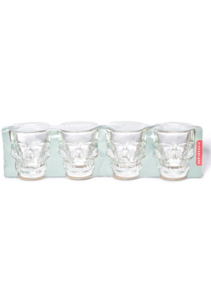 Gettin' Crazy Cranium Shot Glasses Set