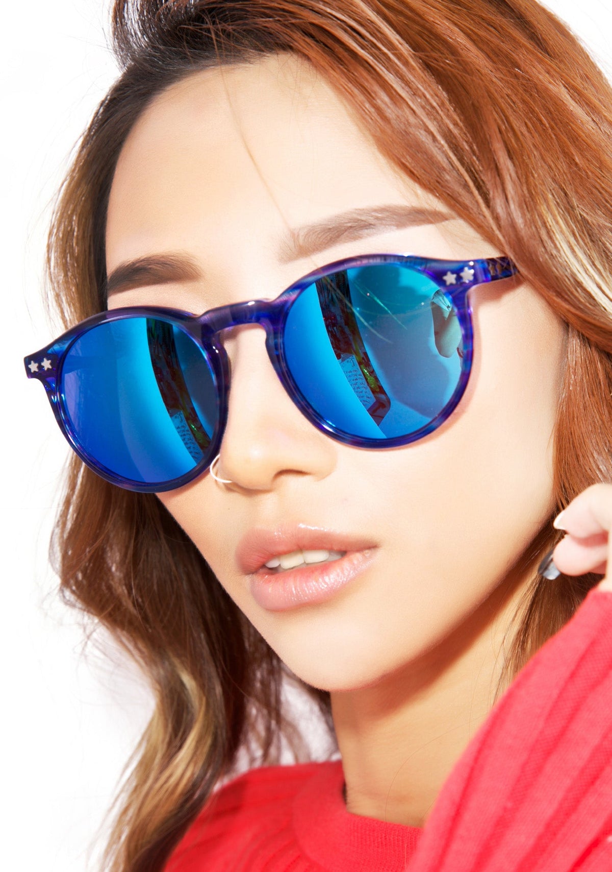 Steff Deluxe Frame Sunglasses - Red
