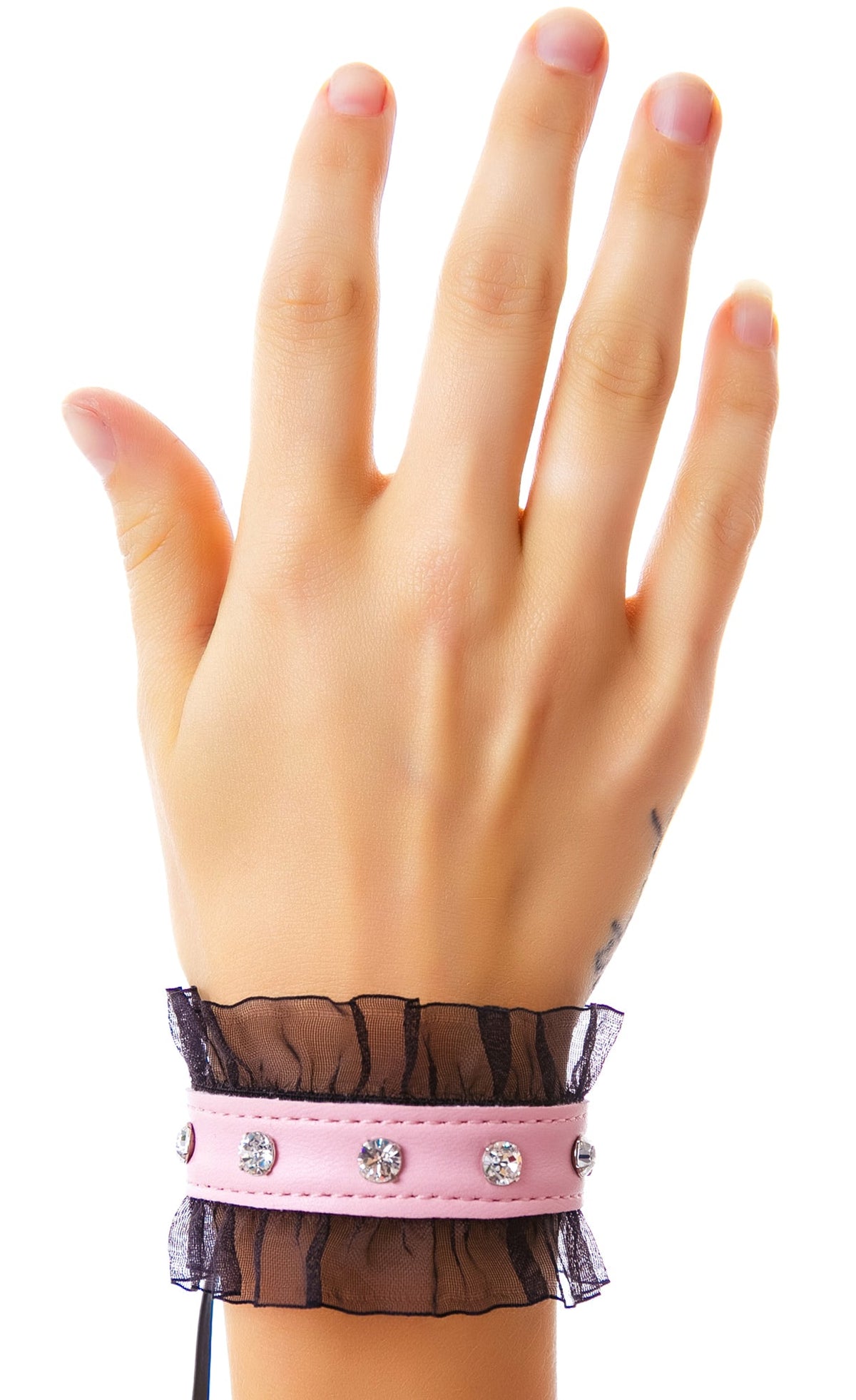 Elvira Lace Trim Bracelet - Pink
