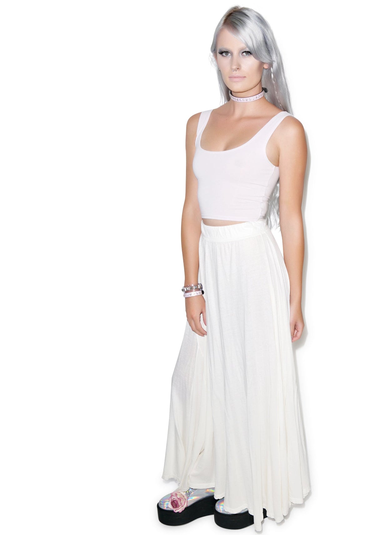 Reeves Fitted Crop Tank - Pink