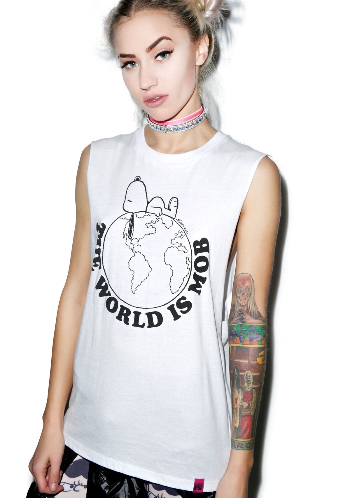 The World Is Mob Muscle Tee - Black