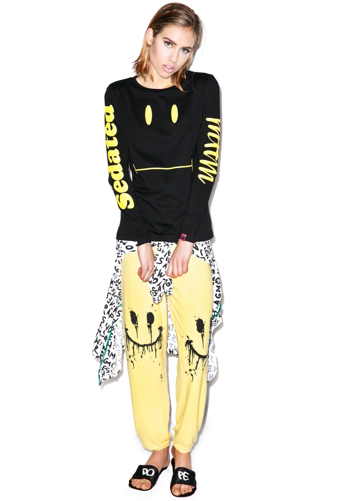 Sedated Long Sleeve Tee - Yellow