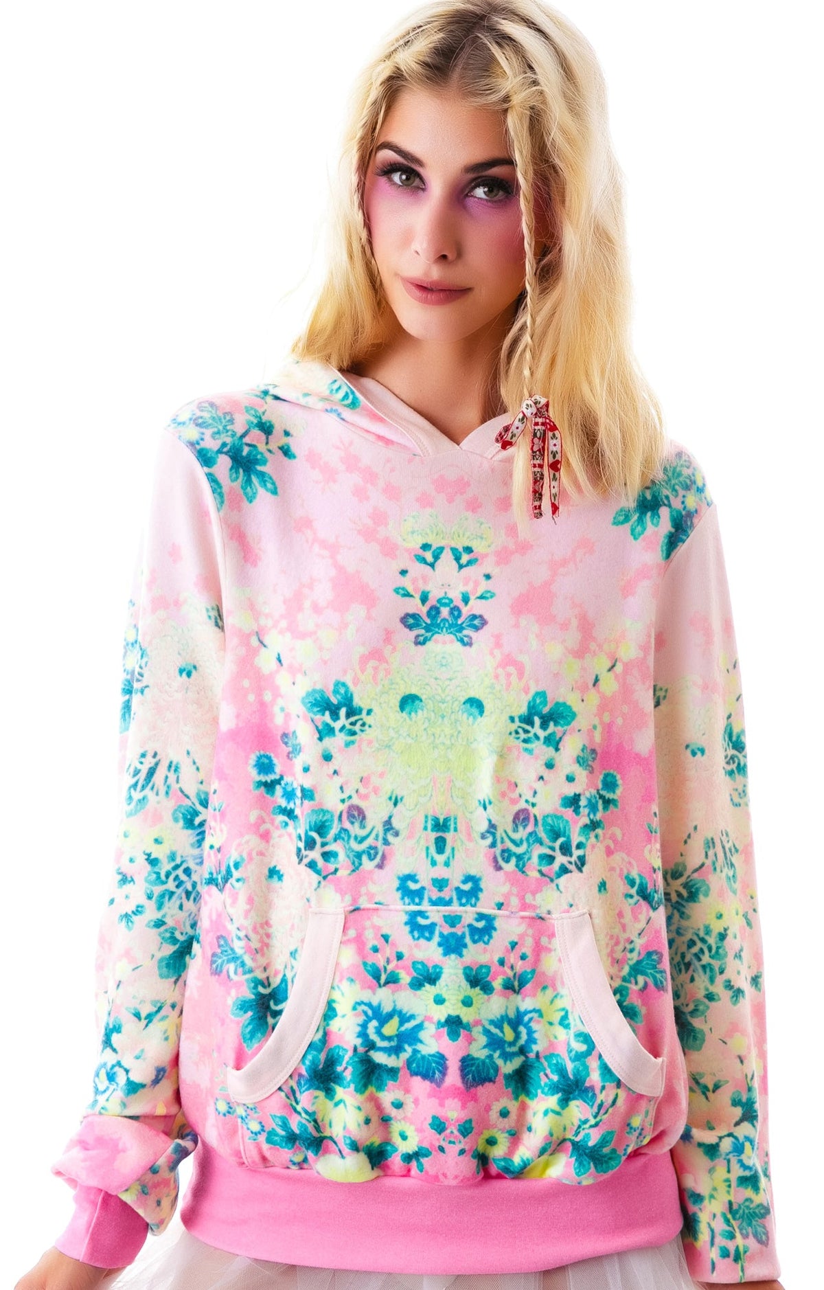 Electric Kimono Malibu Pullover - Dark Red
