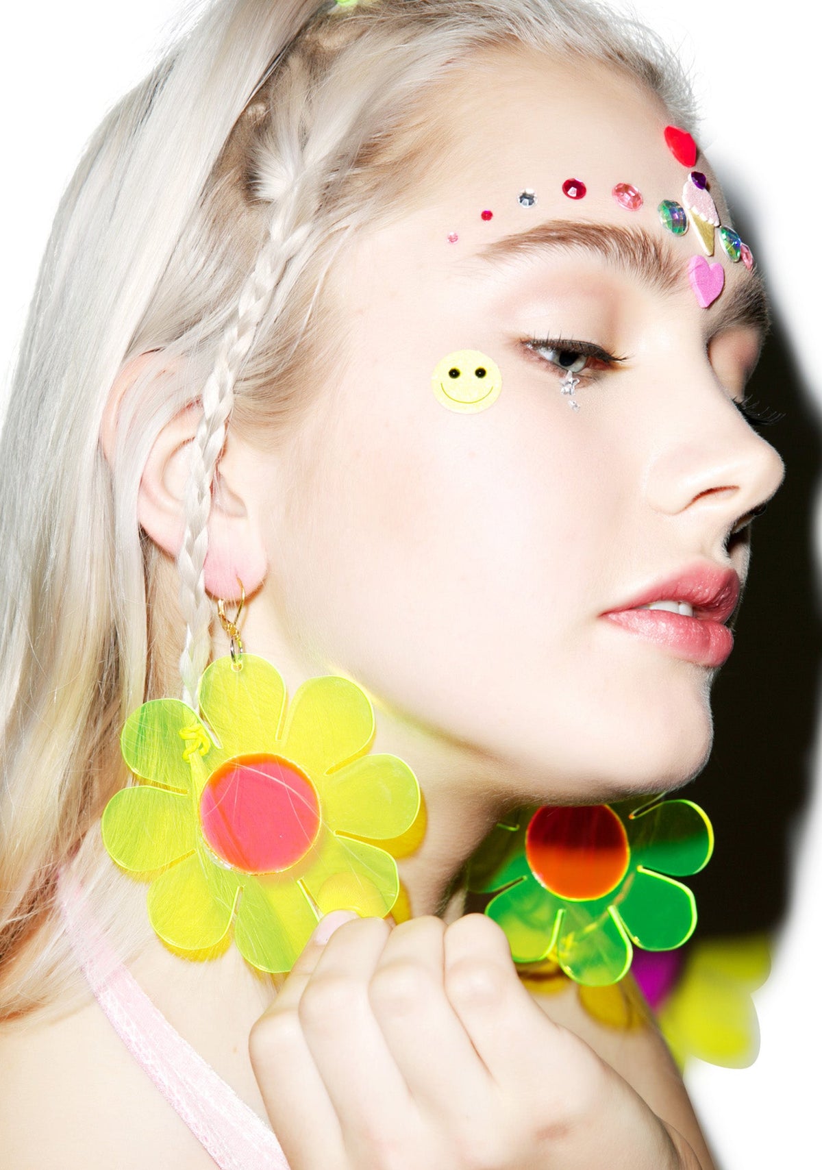Flower Powerz Earrings - Light Pink