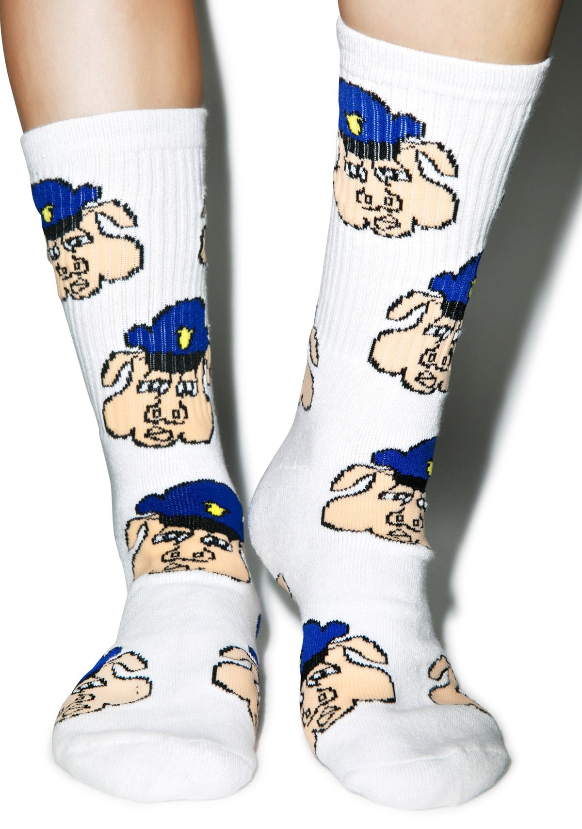 Pig Cop Socks - Black