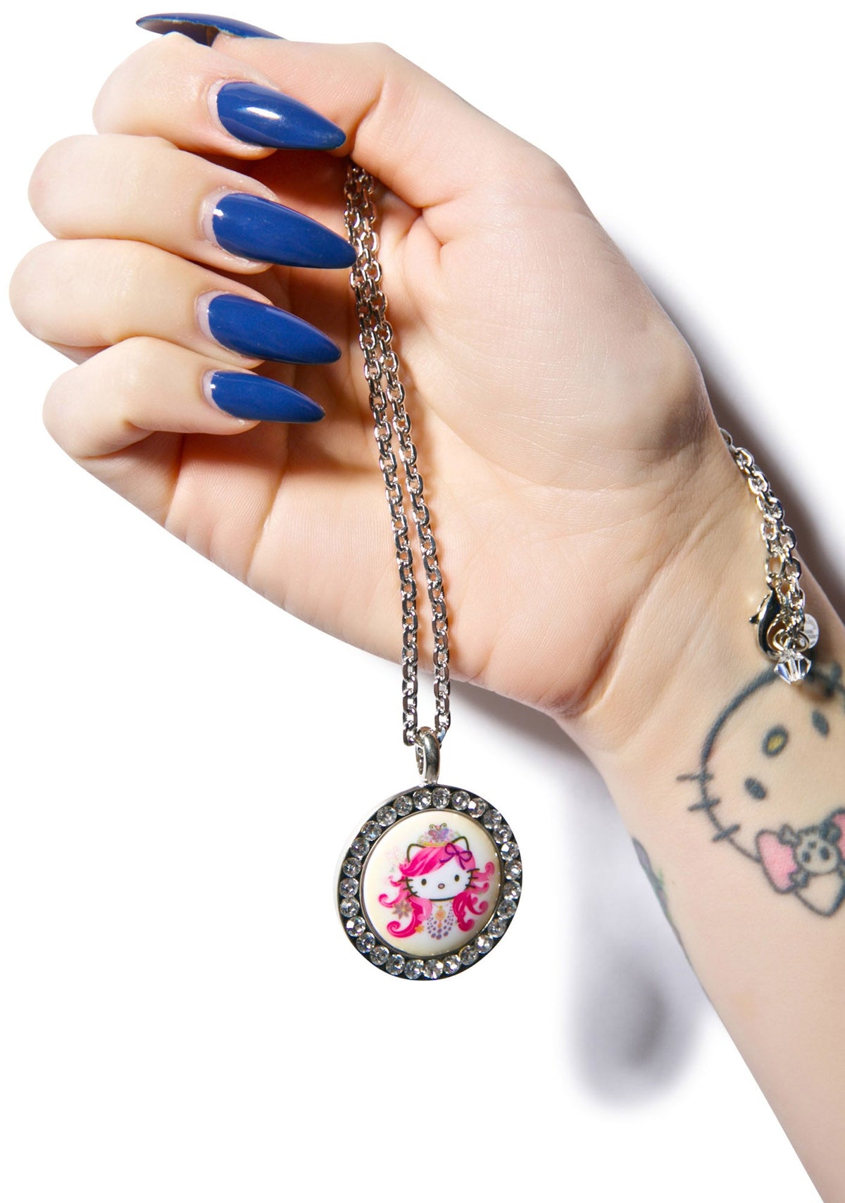 Crystal Persuasion Pendant Necklace - Light Purple