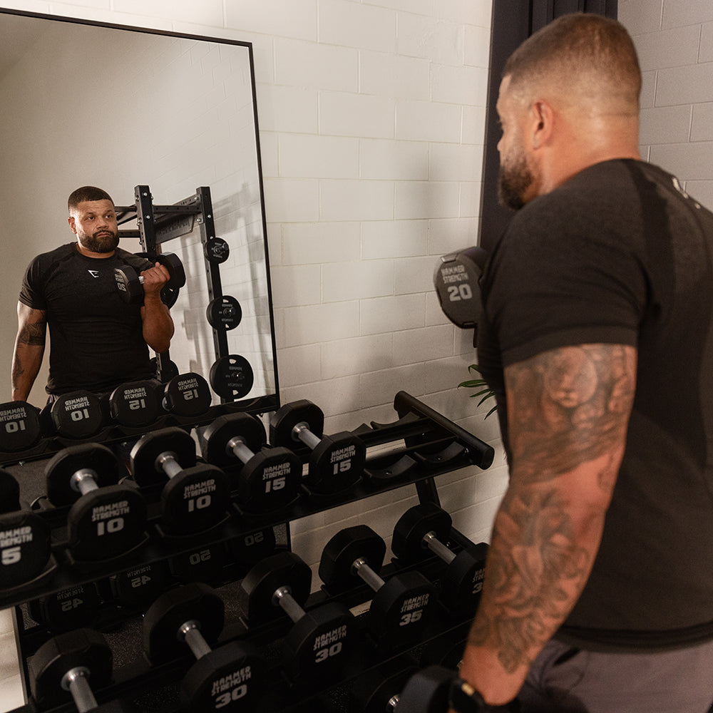 Life Fitness 3-Tier Short Saddle Dumbbell Rack (5-50)