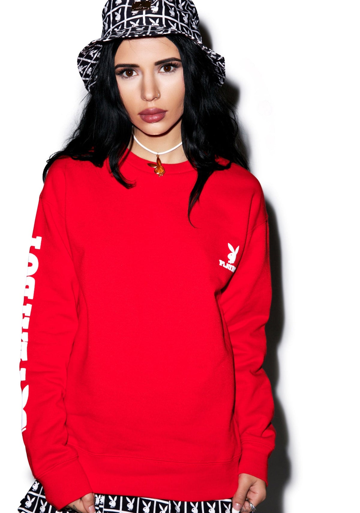 Joyrich X Playboy Knit Crew - Red