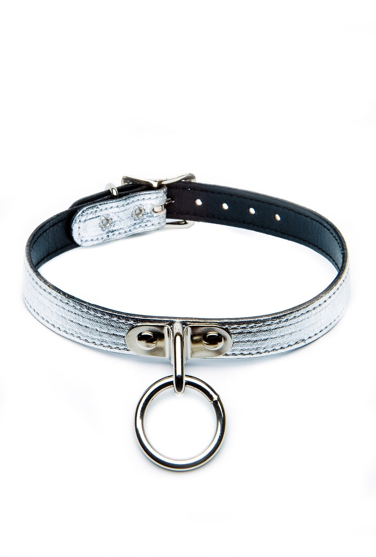 Ogasm O-Ring Collar Choker - White