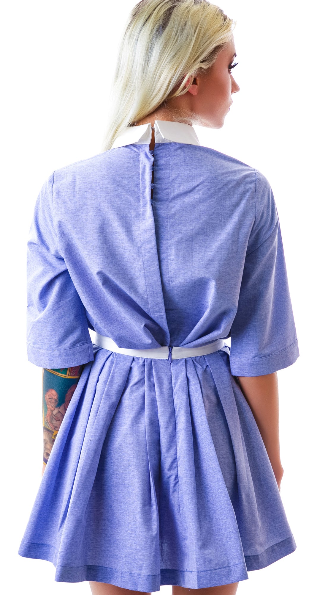 Baby Gurl Pleated Skirt - Light Blue