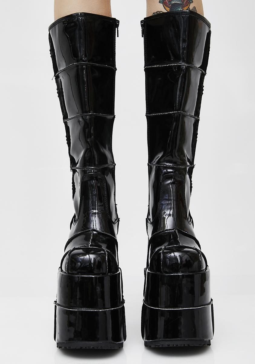 Stack-301 Unisex Platform Knee High Boots