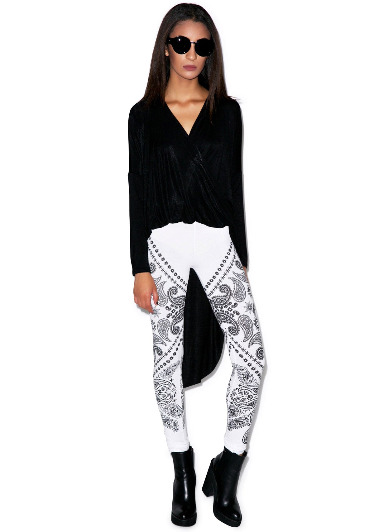 Oakland High Waist Leggings - Dark Blue
