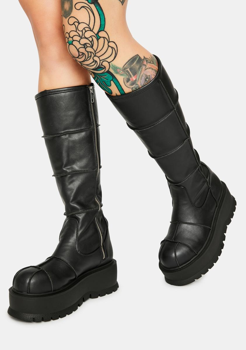 Slacker-230 Platform Knee High Boots