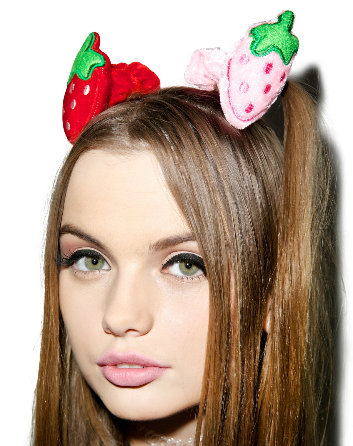 Ichigo Plush Scrunchie - Dark Pink