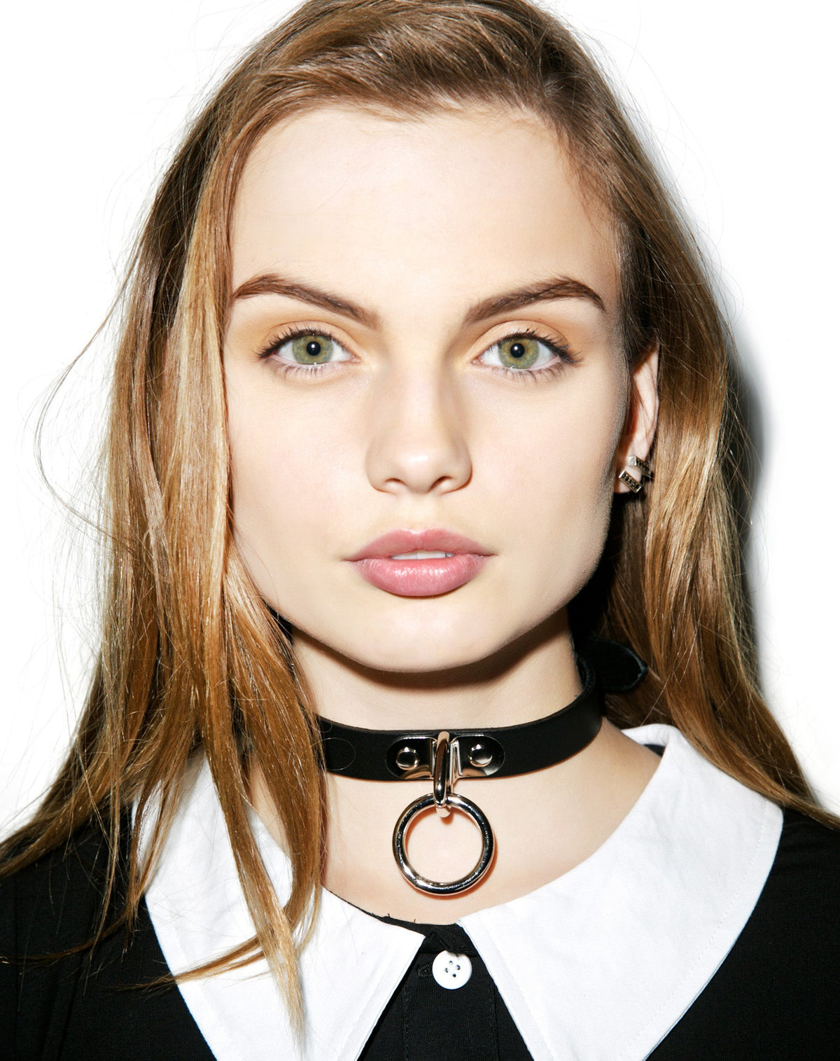 Ogasm O-Ring Collar Choker - White