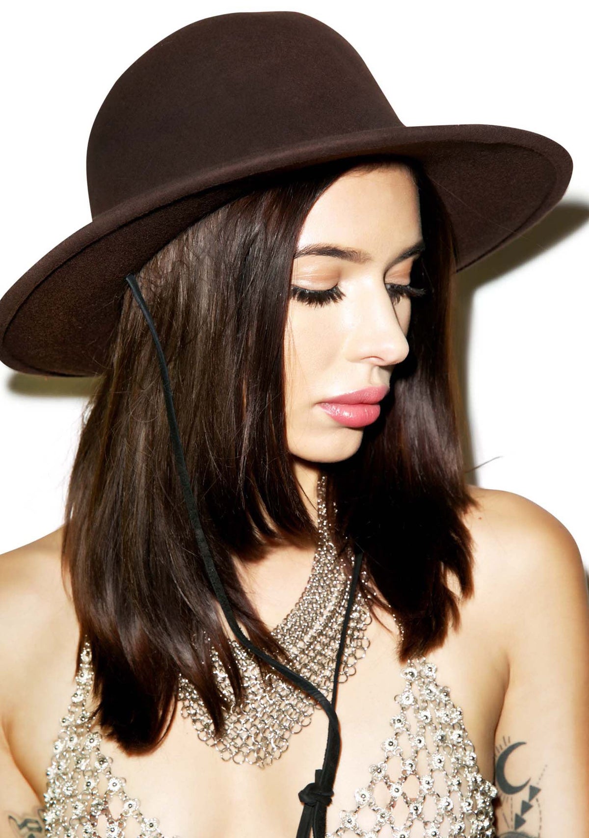 Celine Wool Hat - Dark Gray