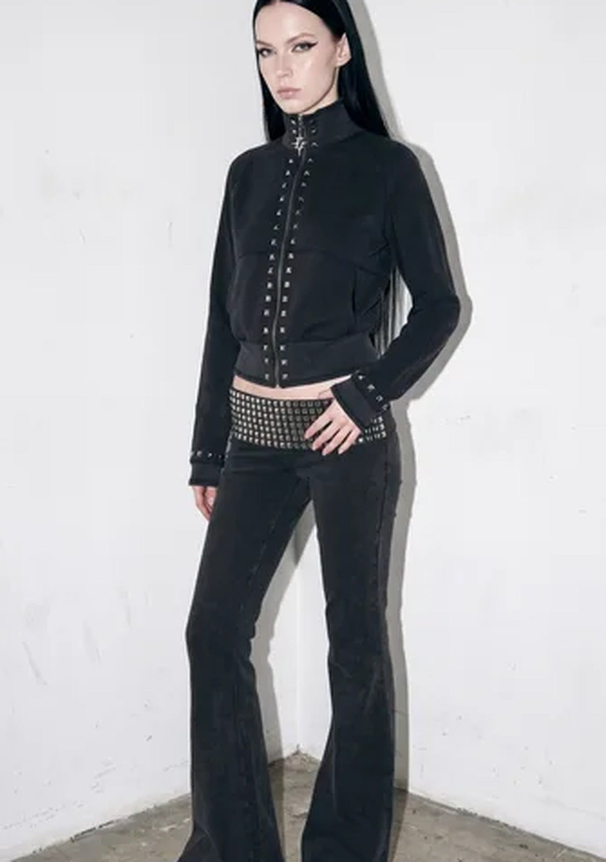 Reloop Studded Zip Track Jacket