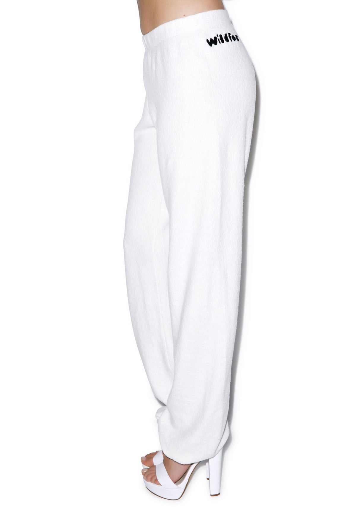 Chenille Wildfox P.E. Sweats - White