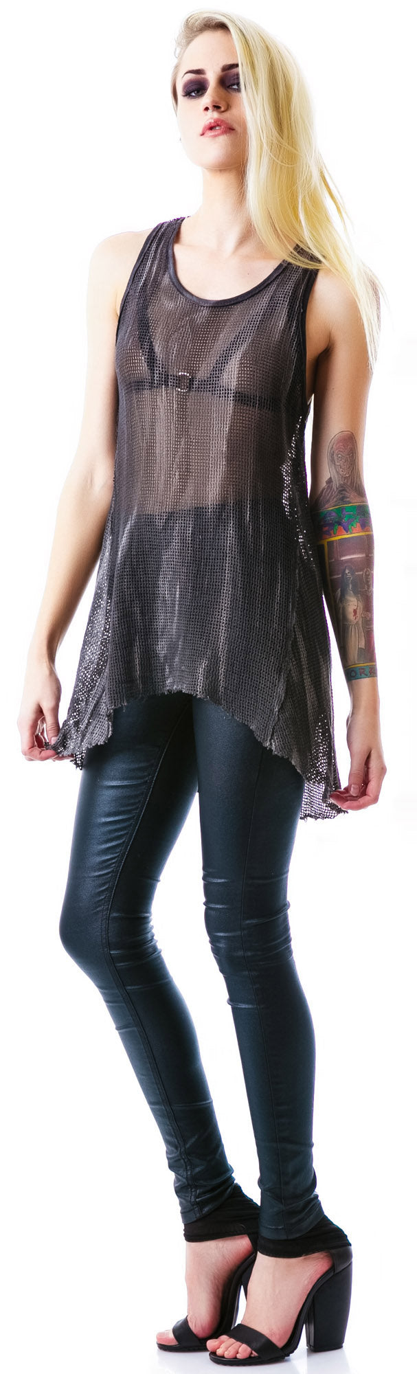 Industrial Mesh Tank - Black