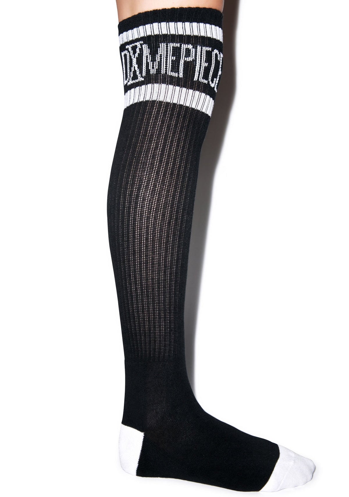 Athletic Logo Knee High Socks - White