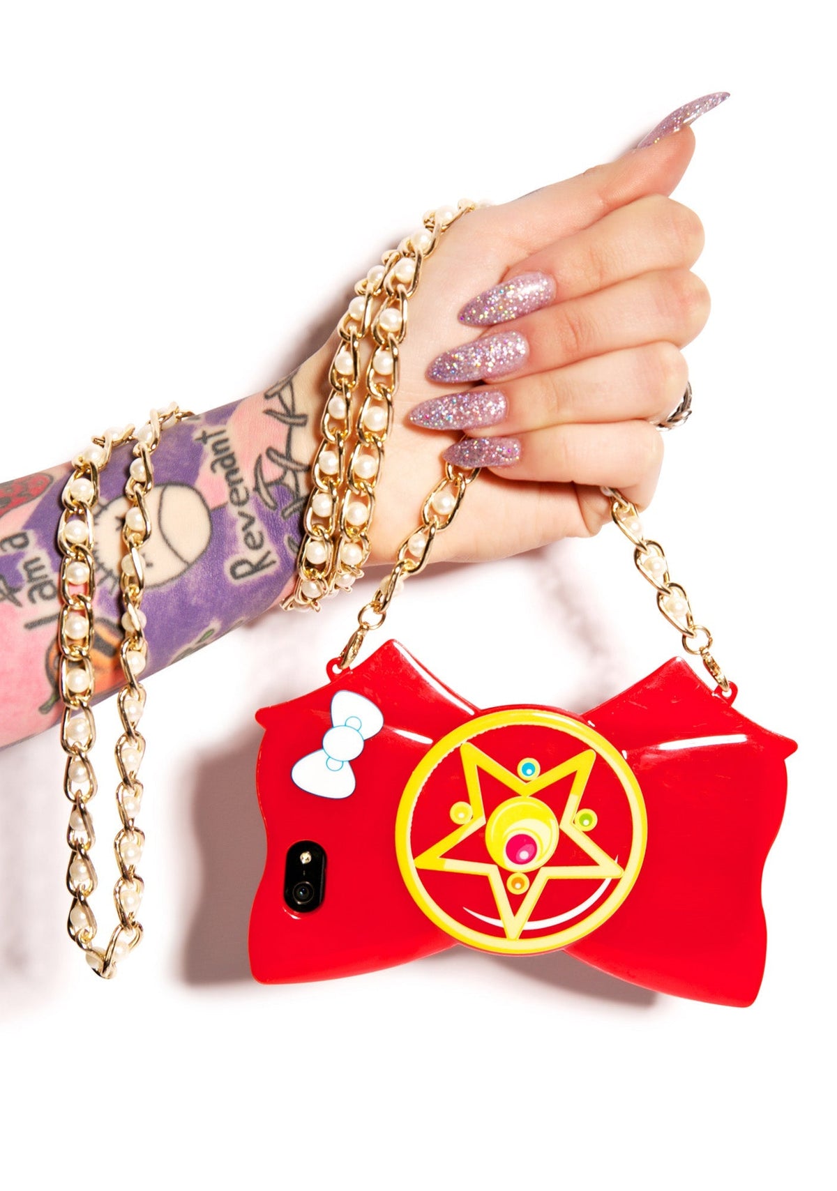 Crystal Star Bow iPhone 5 Case - Pink
